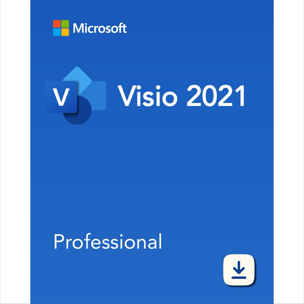 Microsoft Visio Professional 2021 - Lifetime License for 2 PCs