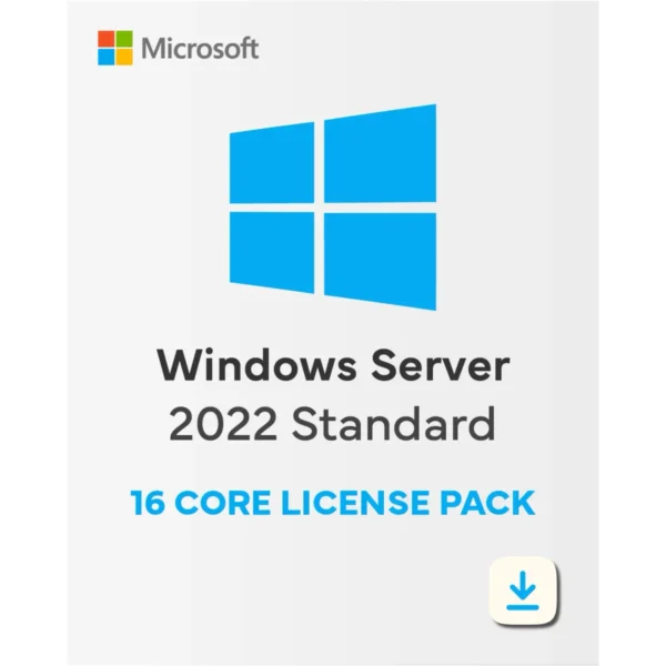 Microsoft Windows Server 2022 Standard 16 Core - Lifetime Key