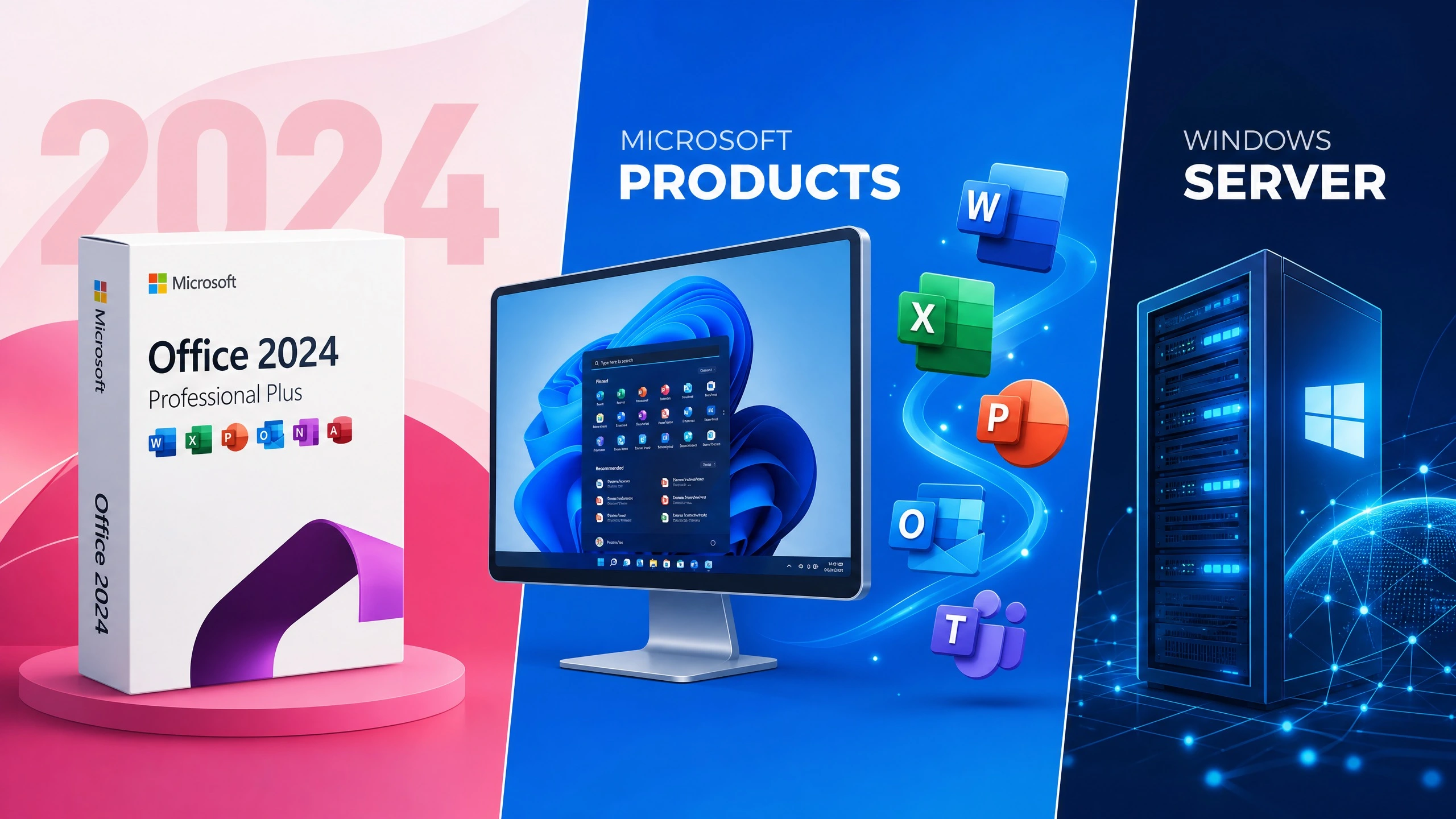 Microsoft Office 2024, Windows 11 and Windows Server license keys delivered by email