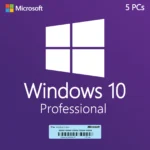 Microsoft Windows 10 Professional For 5 PCs – Lifetime License